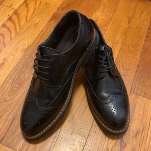 Tomboy Toes Wingtip Commanders Women’s size 7.5 - 8 (37) Black Dress Shoes